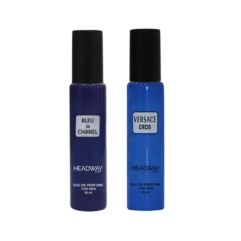 عطر جیبی مردانه هدوی استوری مدل بلو شنل و ورساچ اروس حجم 30 میلی لیتر مجموعه 2 عددی عطر جیبی مردانه هدوی استوری مدل بلو شنل و ورساچ اروس حجم 30 میلی لیتر مجموعه 2 عددی