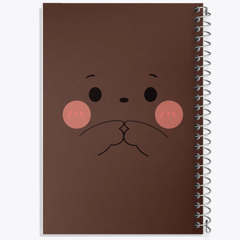 دفتر شطرنجی 50 برگ خندالو طرح خرس کیوت کد N5272