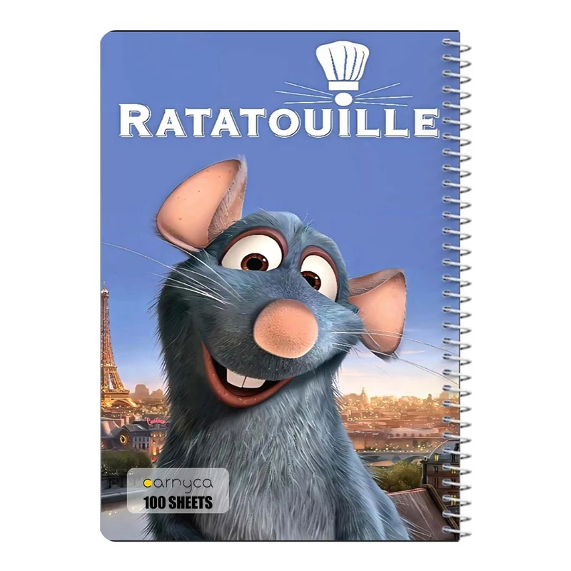 دفتر مشق 100 برگ سیمی کارنیکا طرح راتاتوی Ratatouille کد 41652