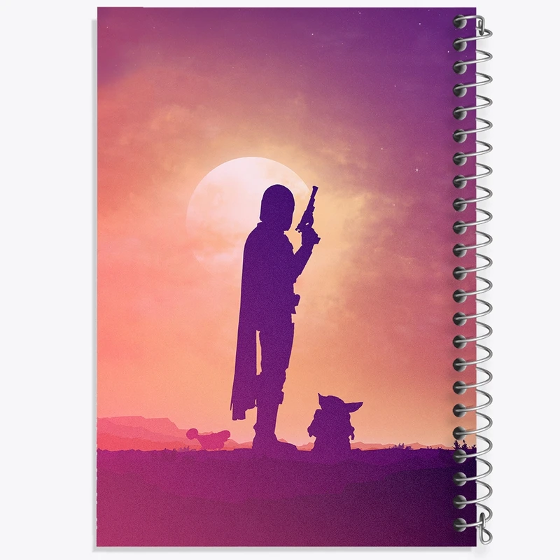 دفتر مشق 100 برگ خندالو طرح جنگ ستارگان (Star Wars) کد F1765