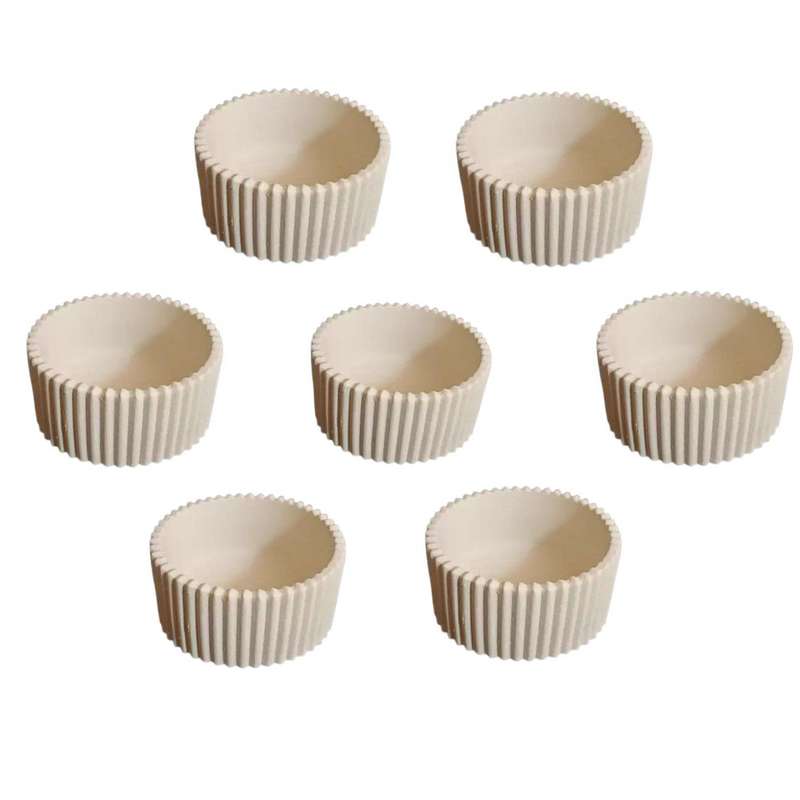 مجموعه ظروف هفت سین 8 پارچه مدل شیاردار