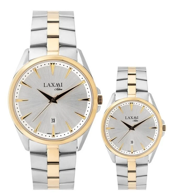 ست ساعت مچی عقربه ای زنانه و مردانه لاکسمی مدل 8551-2
