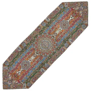 رانر ترمه ابریشمی مدل شکارگاه کد 654