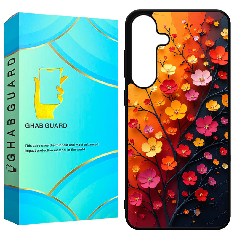 کاور قاب گارد طرح گل مدل GCHPS24 مناسب برای گوشی موبایل سامسونگ Galaxy S24 