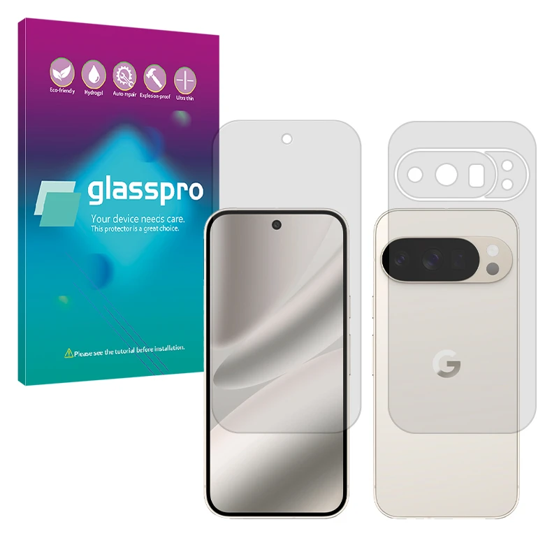 محافظ صفحه نمایش مات گلس پرو مدل Resistant مناسب برای گوشی موبایل گوگل Pixel 10 Pro به همراه محافظ پشت گوشی 