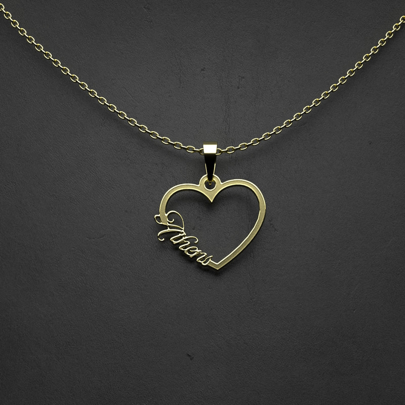 گردنبند طلا 18 عیار زنانه مدوپد مدل اسم Athens کد VV2-1-1037