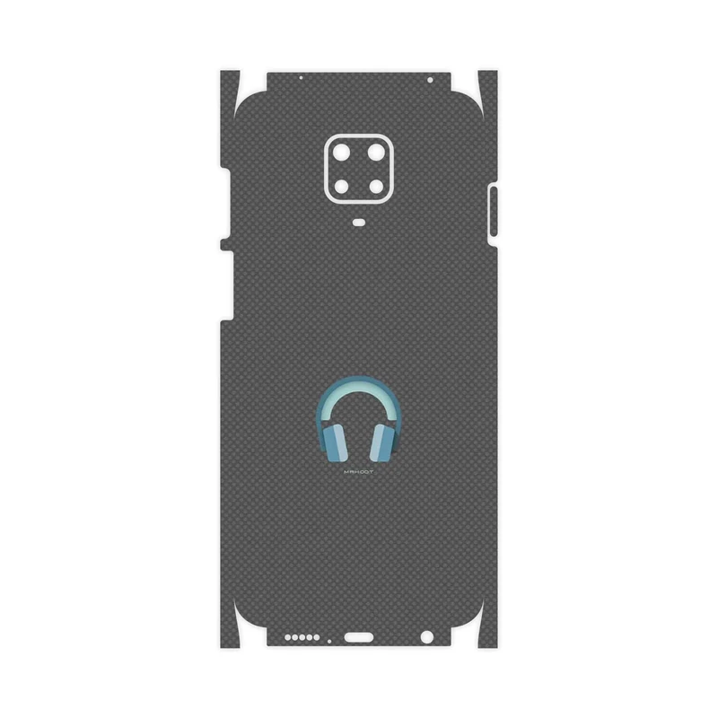 برچسب پوششی ماهوت مدل Minimal Headphone Icon-FullSkin مناسب برای گوشی موبایل شیائومی Redmi Note 9 Pro