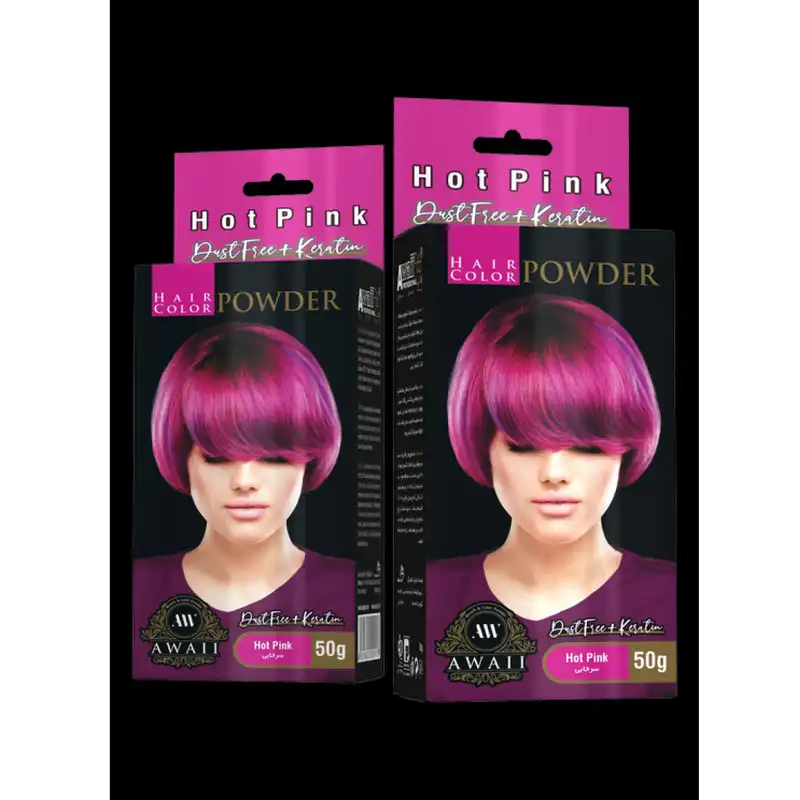 پودر دکلره آوایی مدل کراتین وزن 50 گرم رنگ سرخابی