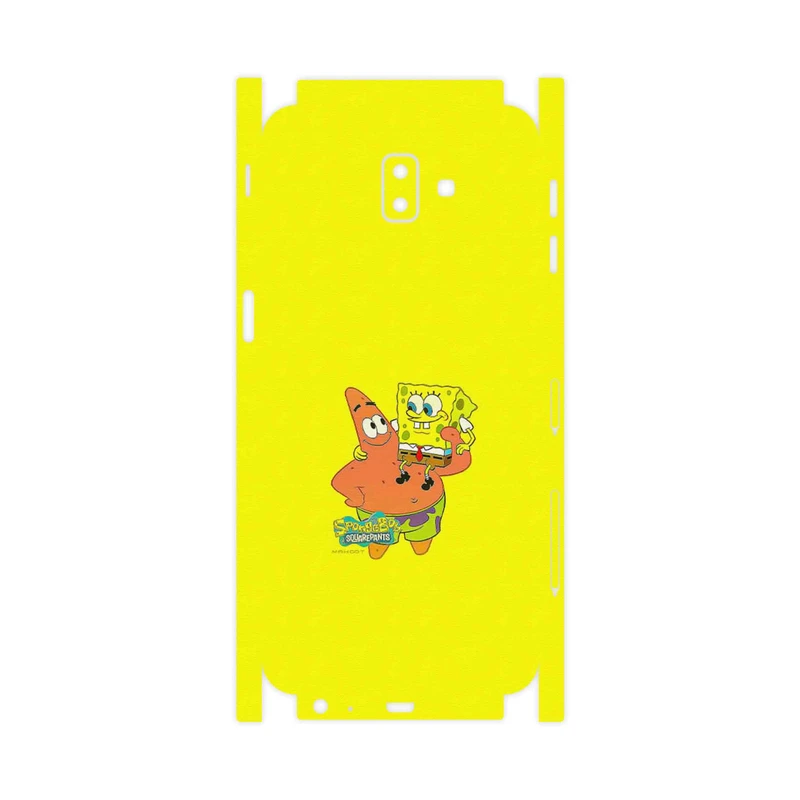 برچسب پوششی ماهوت مدل SpongeBob SquarePants-FullSkin مناسب برای گوشی موبایل سامسونگ Galaxy J6 Plus