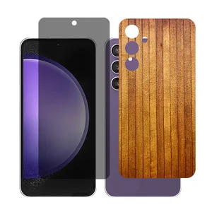 Glass Together model Privacy Screen Protector Suitable for Samsung Galaxy S23 FE Mobile Phone with Back cover sticker