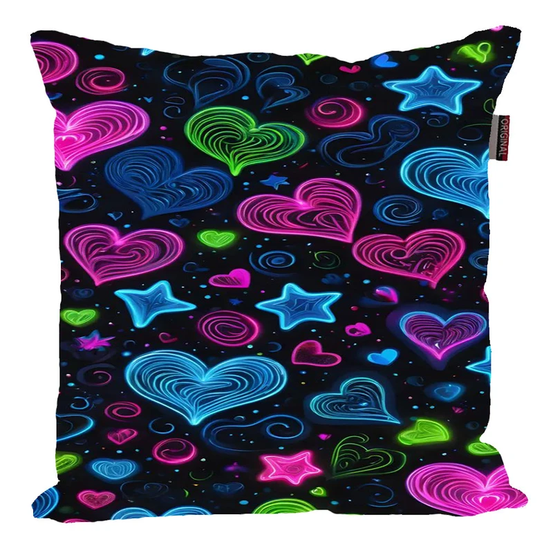 کوسن پاد آفرین مدل فانتزی طرح قلب کد p147