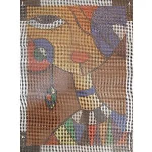 الگو فرشینه بافی مدل کوبیسم کد 6002