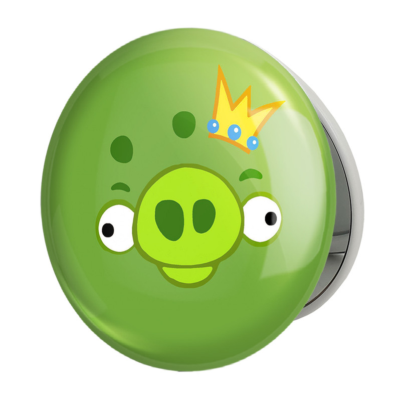 آینه جیبی خندالو طرح لئونارد پرندگان خشمگین Angry Birds مدل تاشو کد 13866 
