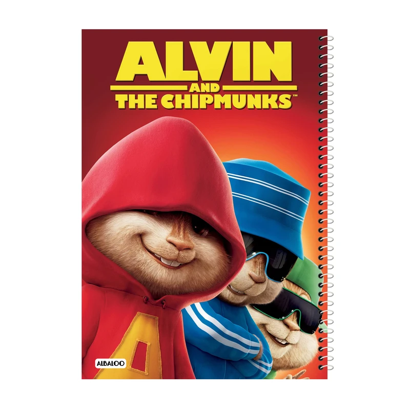 دفتر نقاشی 50 برگ آلبالو طرح انیمیشن آلوین کد 2166