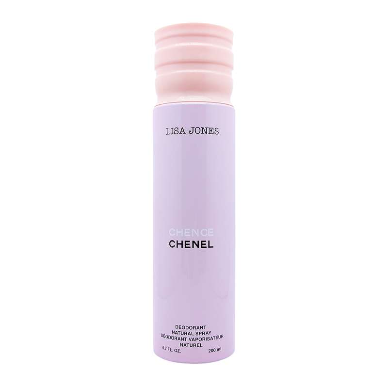 اسپری دئودورانت لیزا جونز مدل Chence chenel حجم 200 میلی لیتر اسپری دئودورانت لیزا جونز مدل Chence chenel حجم 200 میلی لیتر