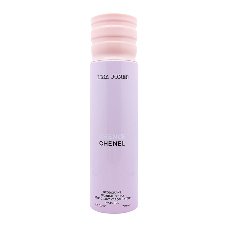 اسپری دئودورانت لیزا جونز مدل Chence chenel حجم 200 میلی لیتر اسپری دئودورانت لیزا جونز مدل Chence chenel حجم 200 میلی لیتر