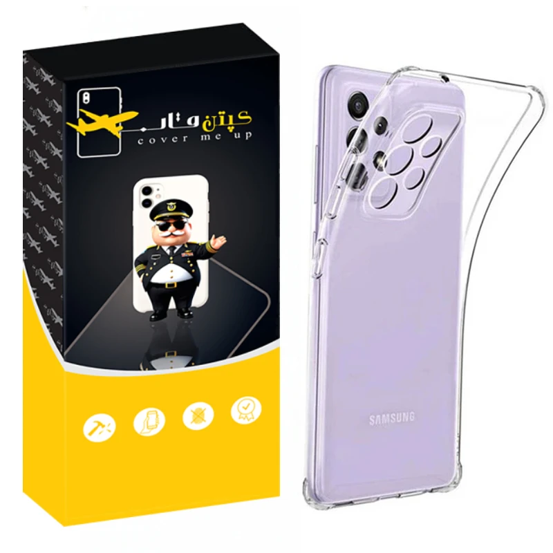 کاور کپتن قاب مدل Crystal مناسب برای گوشی موبایل سامسونگ Galaxy A32 4G