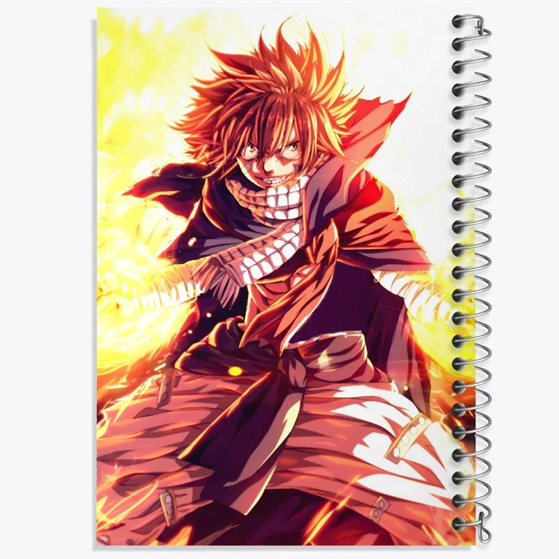 دفتر مشق 50 برگ خندالو مدل ناتسو انیمه فری تیل Fairy Tail کد 16496