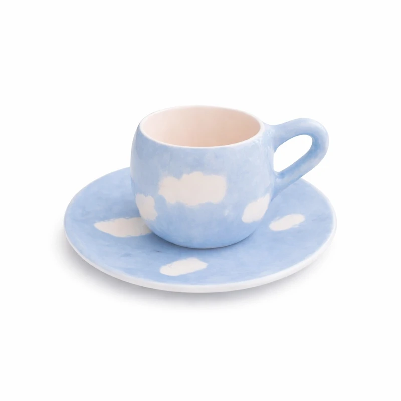 ماگ سرامیکی مدل آسمان به همراه زیر لیوانی