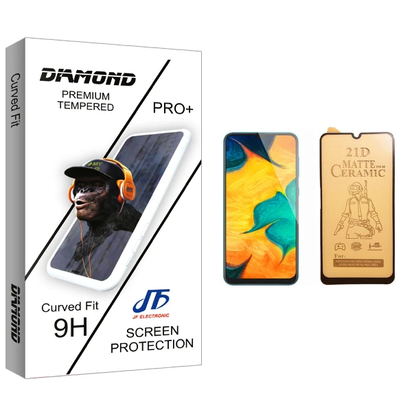 محافظ صفحه نمایش سرامیکی جی اف مدل Diamond glass مناسب برای گوشی موبایل سامسونگ Galaxy A30