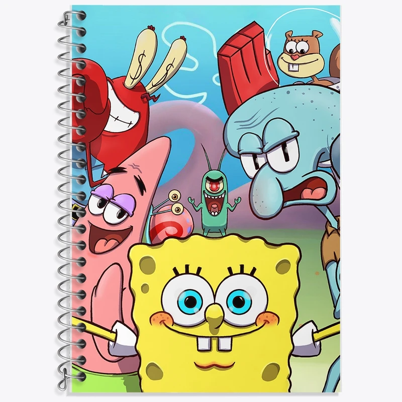 دفتر لغت 50 برگ خندالو طرح باب اسفنجی و پاتریک کد F1867