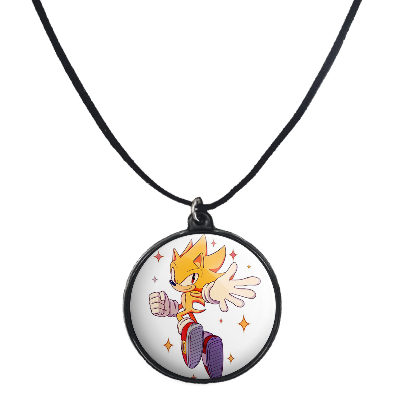 گردنبند پرمانه طرح سونیک کد pmb.14956 مدل دو طرفه