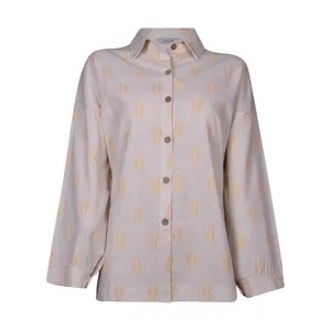 مانتو شومیزی زنانه افراتین مدل برگ کد 9614