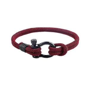 دستبند مردانه مدل گودرن ملوانی بافته شده 