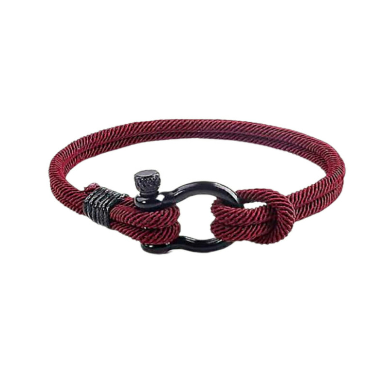 دستبند مردانه مدل گودرن ملوانی بافته شده