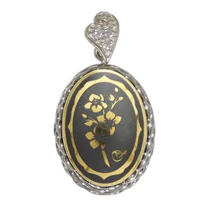 آویز گردنبند نقره زنانه مدل حدید آذر ماه کد 77891