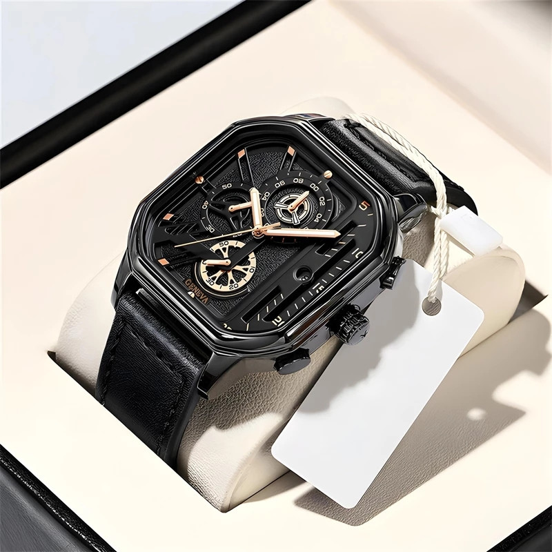 ساعت مچی عقربه‌ای مردانه جنوا مدل چرمی Mm