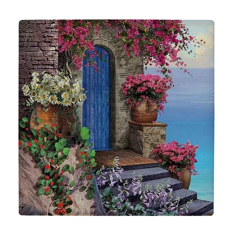 زیر لیوانی  طرح خانه مدیترانه ای کد    5881537_4481