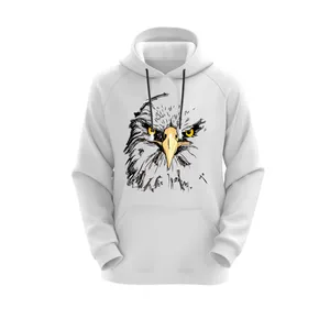 هودی زنانه مدل عقاب کد E11 رنگ سفید