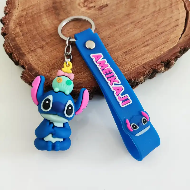 جاکلیدی مدل سیلیکونی طرح استیچ و عروسک کد DB27