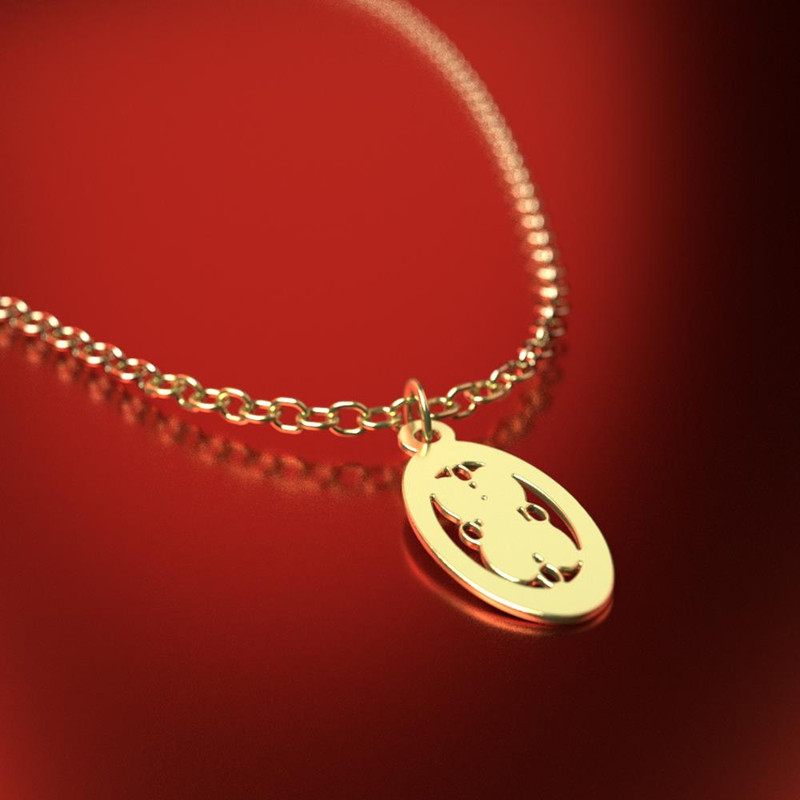 آویز ساعت طلا 18 عیار زنانه مدوپد مدل هندسی کد CA11921