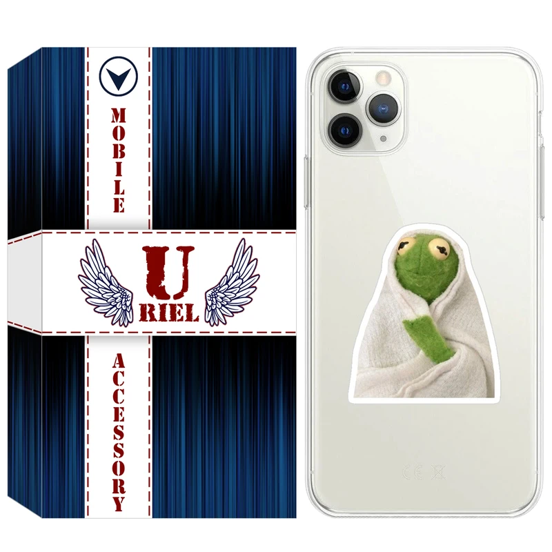 کاور یوریل مدل Clear کد 82 طرح قورباغه مناسب برای گوشی موبایل اپل iPhone 11 Pro Max