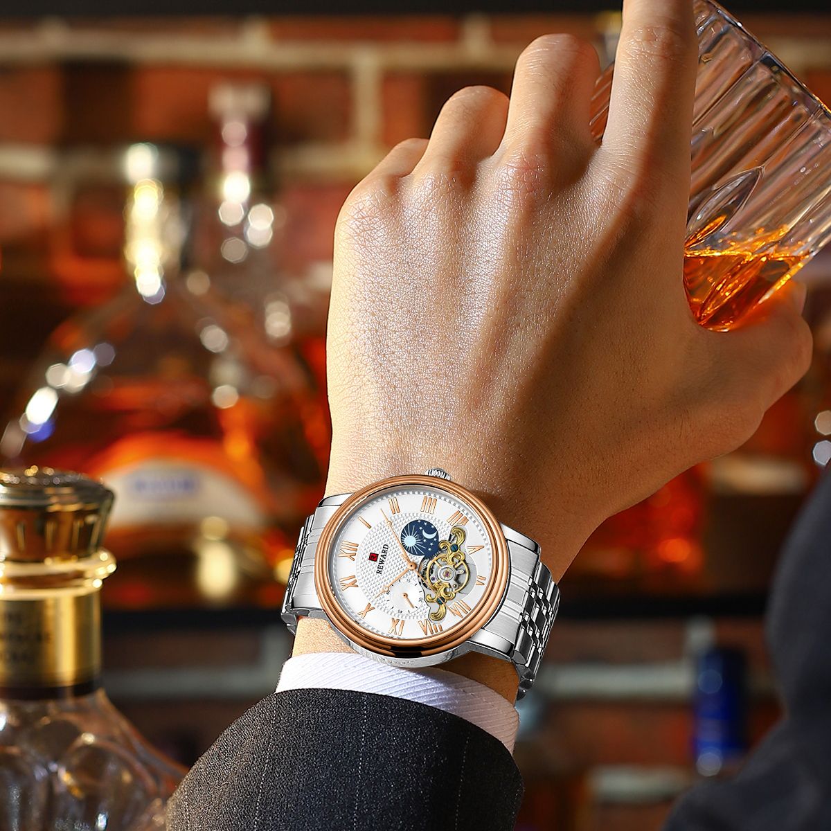 ساعت مچی عقربهای مردانه ریوارد مدل 31009m - - 8