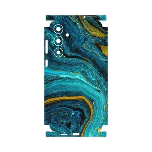 MAHOOT Turquoise marblewith golden streaks-FullSkin Cover Sticker for Samsung Galaxy A55