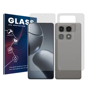Glass Resistant model transparent screen protector suitable for Xiaomi 14T Pro mobile phone along with the back protector