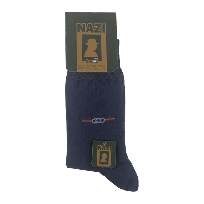 جوراب مردانه مدل نیم ساق نازی رنگ سرمه ای