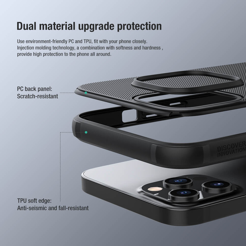 کاور نیلکین مدل Super Frosted Shield Pro مناسب برای گوشی موبایل اپل IPhone 13 Pro Max