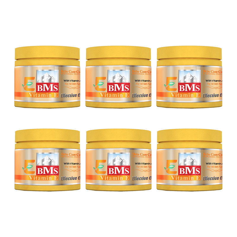 کرم مرطوب کننده بی ام اس مدل 02 حجم 200 میلی لیتر مجموعه 6 عددی
