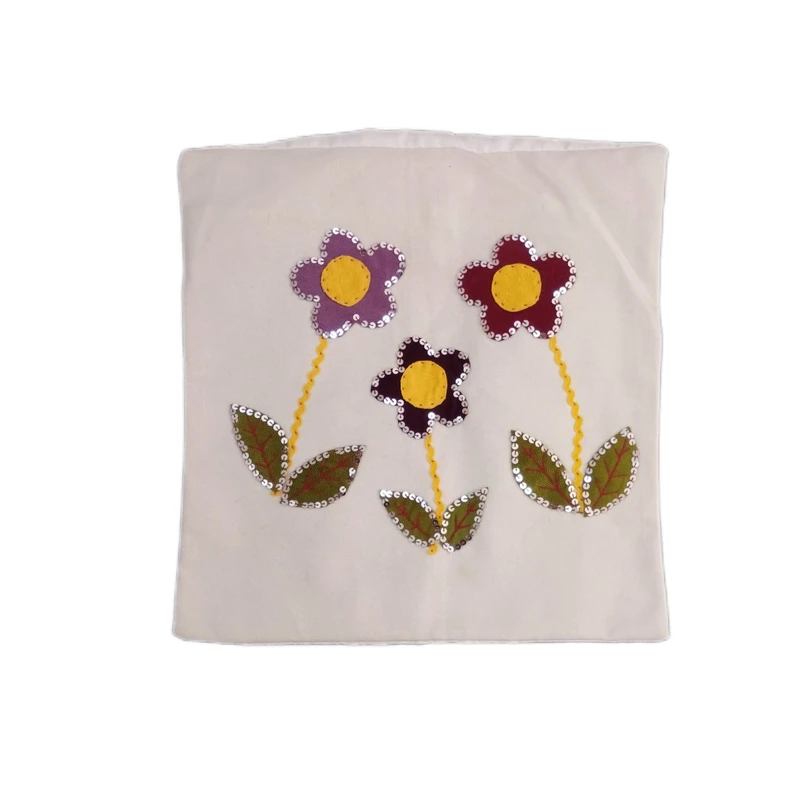 کاور کوسن مدل سه گل کد 1766 سایز 40×40 سانتی متر