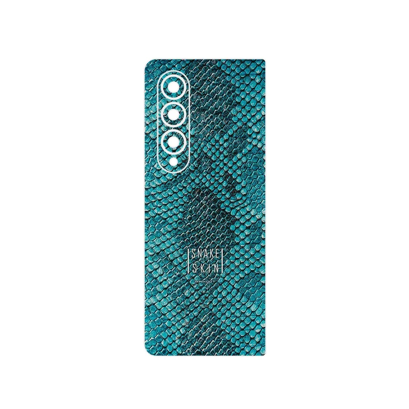 برچسب پوششی ماهوت مدل Blue Snake Skin مناسب برای گوشی موبایل سامسونگ Galaxy Z Fold4