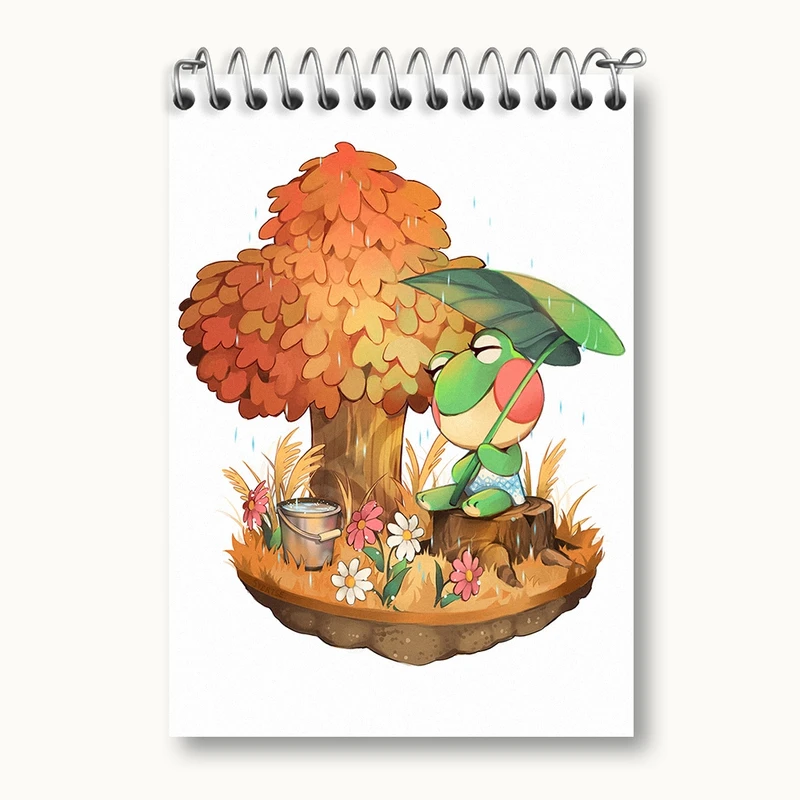 دفتر یادداشت 50 برگ خندالو مدل بازی انیمال کراسینگ (Animal Crossing) کد 32638