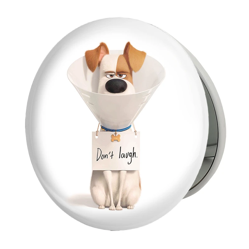 آینه جیبی خندالو طرح زندگی پنهان حیوانات خانگی The Secret Life of Pets مدل تاشو کد 10664 