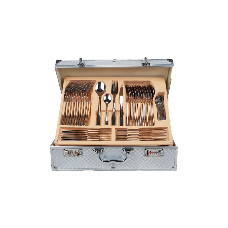 سرویس قاشق و چنگال 128 پارچه مدل sj01