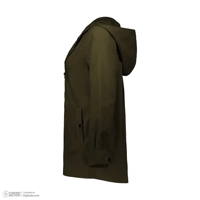 بارانی زنانه نیزل مدل 0117-100 رنگ سبز تیره