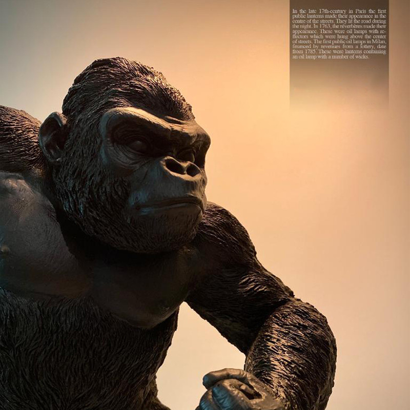 آباژور رومیزی مدل گوریل کد DEC-GORILLA-808