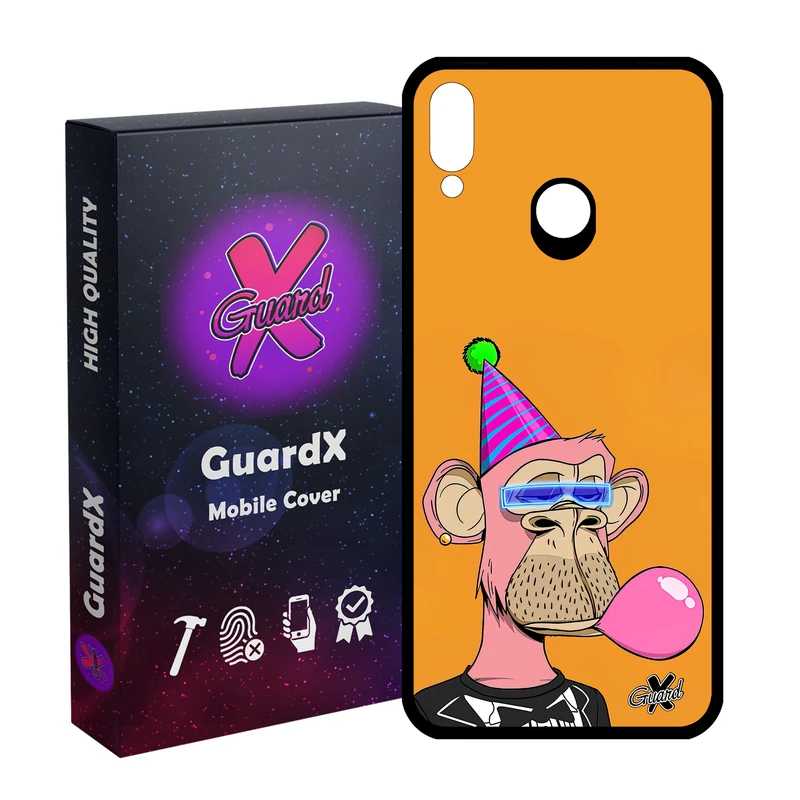 کاور گارد ایکس طرح میمون مدل Glass10433 مناسب برای گوشی موبایل هوآوی Y9 2019